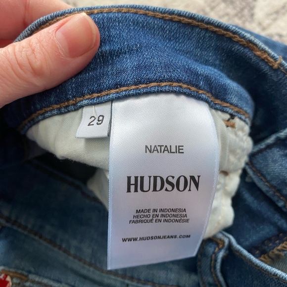Hudson Natalie Mid-Rise Cropped Cuffed Leg Medium Wash Denim Boyfriend Jeans - Picture 5 of 8